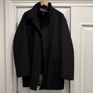 Hugo Boss Men's Black Pea Coat